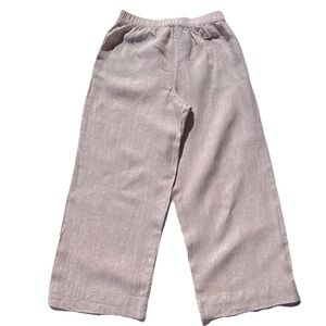 Tahari 100% Linen Wide Leg Pants